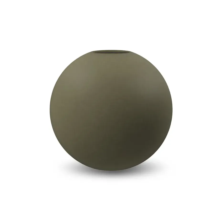 Jarrón Ball olive, 10 cm