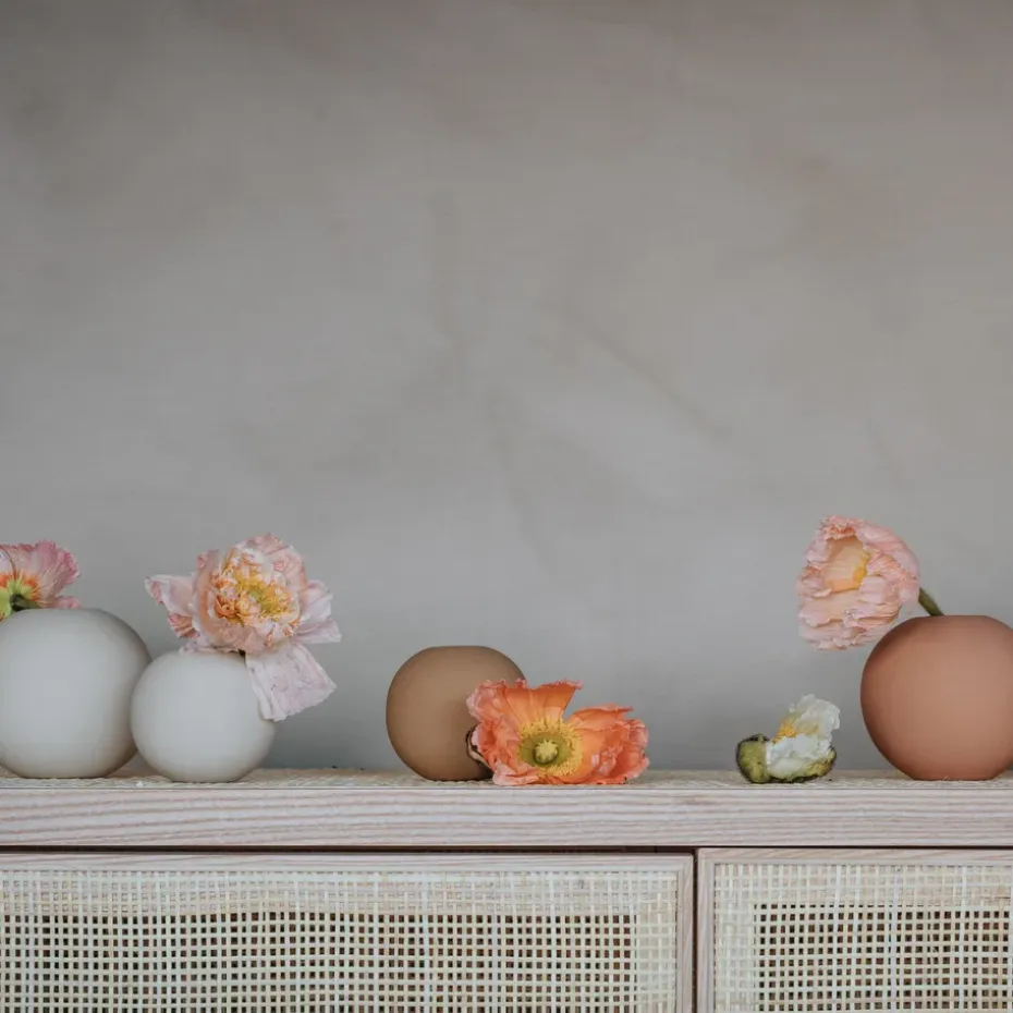 Jarrón Ball peanut, 10 cm