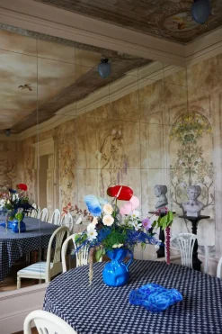 Jarrón Crumple, Azul