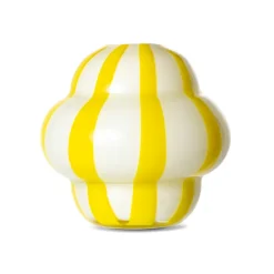 Jarrón Curlie 20 cm, amarillo