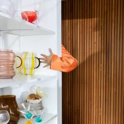 Jarrón Curlie 20 cm, amarillo