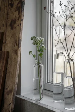 Jarrón de cristal Ernst Ø5 cm, H 23 cm