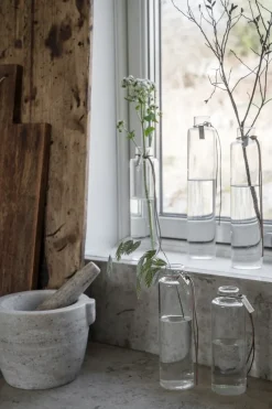 Jarrón de cristal Ernst Ø5 cm, H 25 cm