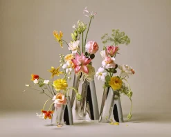 Jarrón de suelo Lituus 49,8 cm, Acero inoxidable