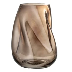 Jarrón de vidrio Bloomingville 26 cm, marrón