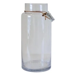Jarrón de vidrio Ernst H33 cm Ø11,5 cm, transparente
