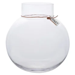 Jarrón de vidrio Ernst H25 cm Ø24 cm, transparente