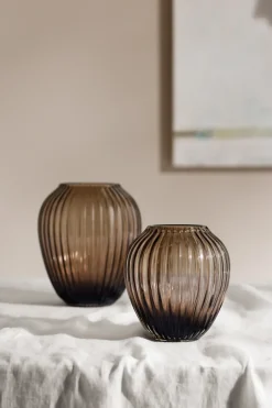 Jarrón de vidrio Hammershøi 14 cm, nogal