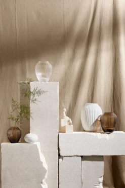 Jarrón de vidrio Hammershøi 14 cm, nogal