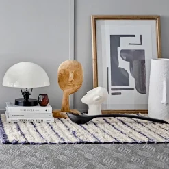 Jarrón decorativo Bloomingville 40 cm, blanco