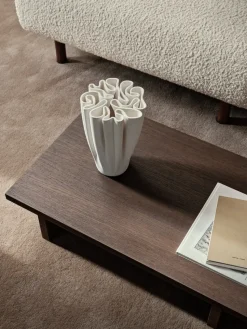 Jarrón Dedali 25 cm, Off-white