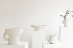 Jarrón Earth L, White