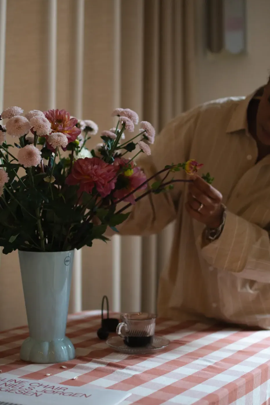 Jarrón Flora 22 cm, Light blue