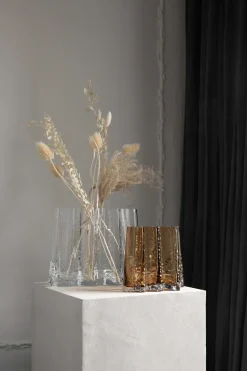 Jarrón Gry wide 19 cm, Cognac