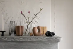 Jarrón Gry wide 19 cm, Cognac