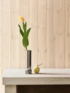 Jarrón Hydraulic 25 cm, Stainless steel, 25 cm