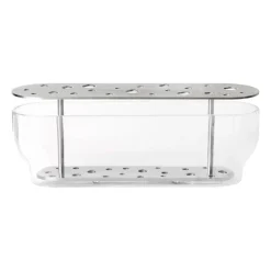 Jarrón Ikebana acero inoxidable, Long