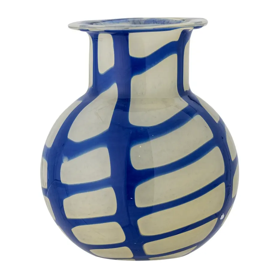 Jarrón Kiran 19 cm, Azul