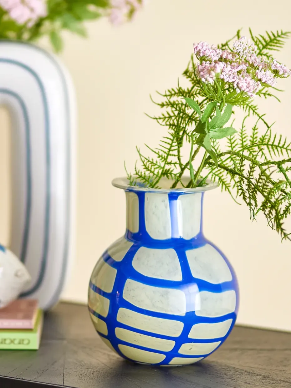 Jarrón Kiran 19 cm, Azul