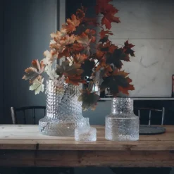 Jarrón Kolonn estructura, 30 cm