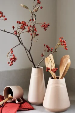 Jarrón Lines 22 cm, Beige