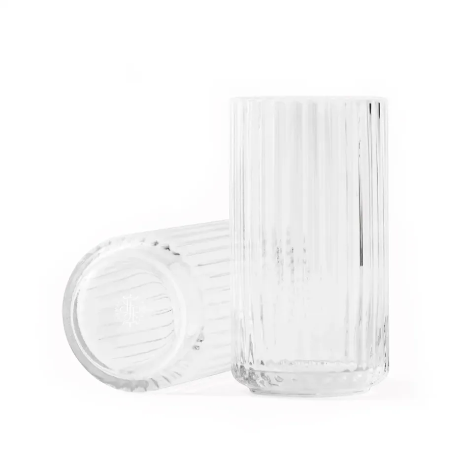 Jarrón Lyngby, vidrio transparente, 15 cm