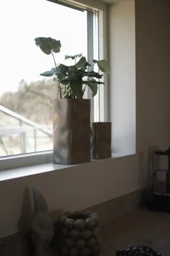 Jarrón Meadow H18 cm, Beige