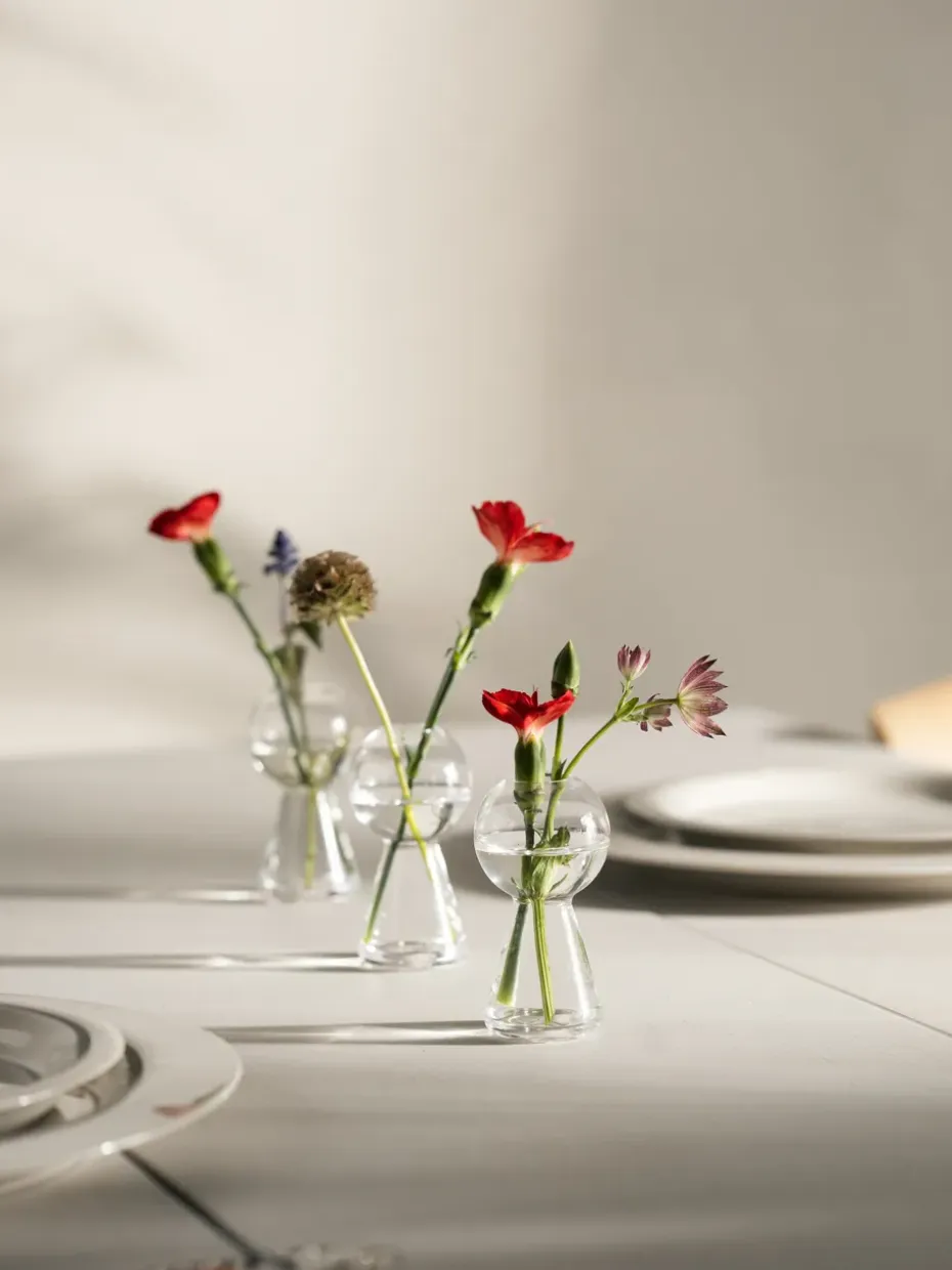 Jarrón mini Bon Bon 8,7 cm, transparente