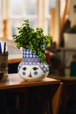 Jarrón Olga 20 cm, Azul