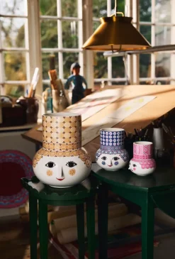 Jarrón Olga 20 cm, Azul