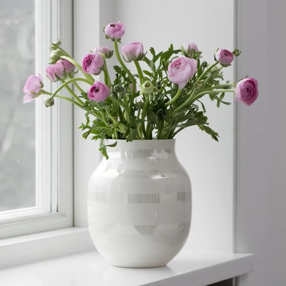 Jarrón Omaggio perla, mediano