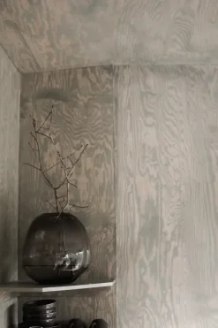 Jarrón Pebble marrón, Grande Ø28 cm