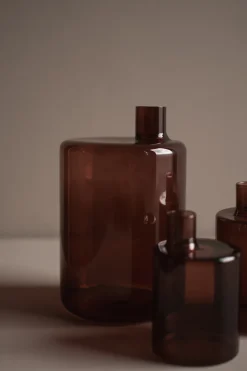 Jarrón Pipe 12 cm, Dark red