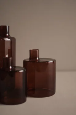 Jarrón Pipe 14 cm, Dark red