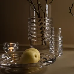 Jarrón Press Stem, Transparente