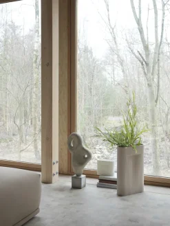 Jarrón Ridge 48,5 cm, Beige