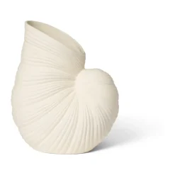 Jarrón Shell, Off white