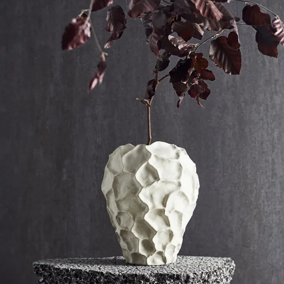 Jarrón Soil 21,5 cm, Vanilla