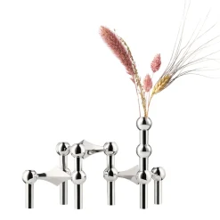 Jarrón STOFF Nagel, cromo