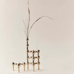 Jarrón STOFF Nagel, latón