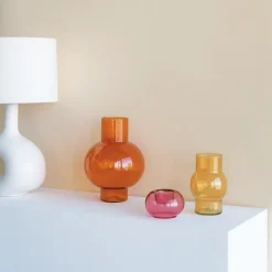 Jarrón Tummy A 24 cm, Orange rust