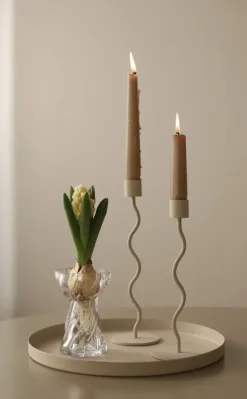 Jarrón Twist bulb 12,8 cm, Clear