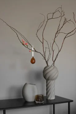 Jarrón Twist pillar 34 cm, Sand