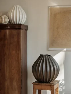 Jarrón Wide L 30 cm, Brown