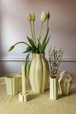 Jarrón/Candelabro Birgit 5 cm, Pale Yellow