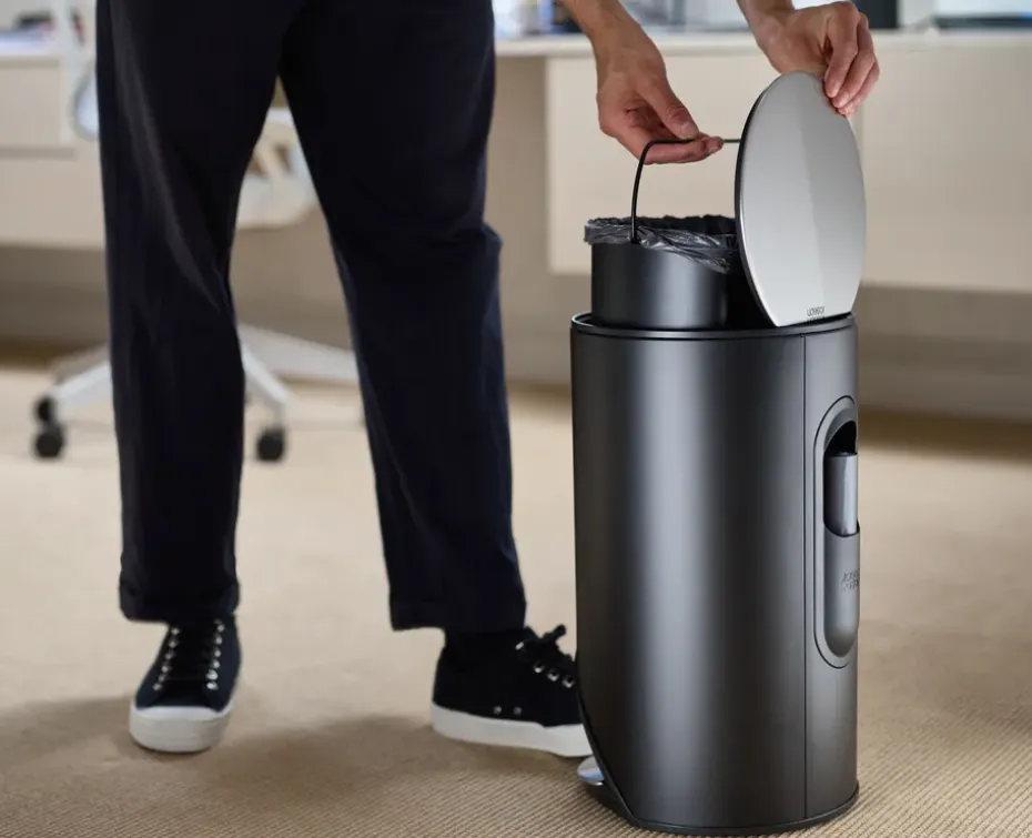 Joseph Joseph Arc cubo de pedal 10 L, Carbon black