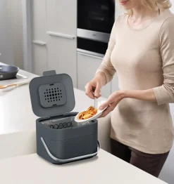 Joseph Joseph Stack 4 organizador de basura de alimentos, Graphite