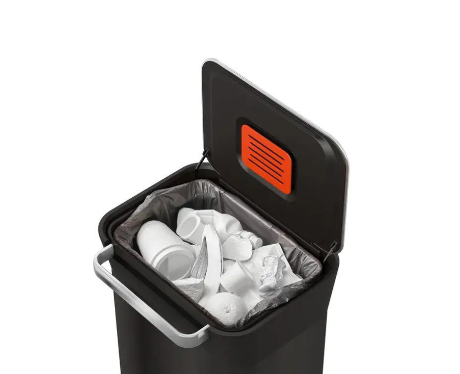 Joseph Joseph Titan compactador de basura pedal 30 L, Carbon black