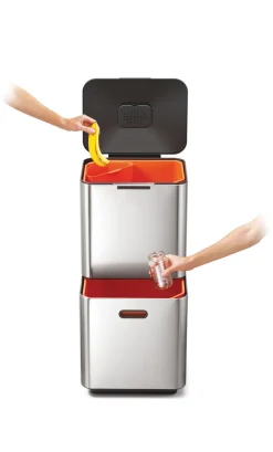 Joseph Joseph Totem Max cubo de basura 60 L, Stainless steel