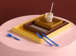 Juego de bandejas Arrange 3 piezas, Amber-masala-acacia